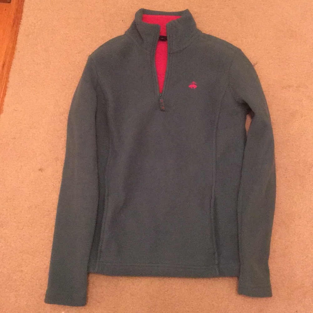 Green fleece top